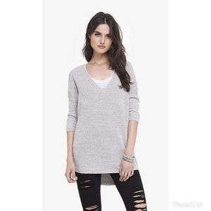 Express Marled Express London Tunic Sweater